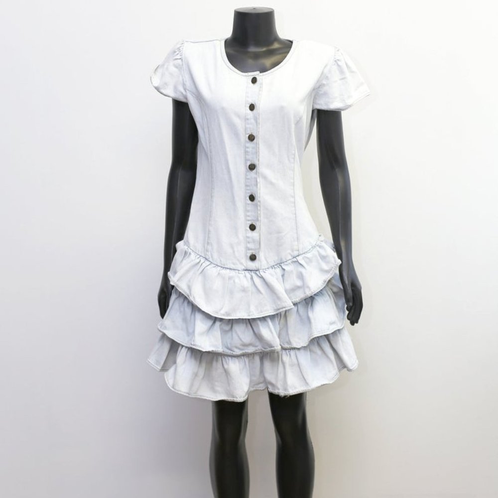 Vintage - Faded Denim Corset Dress